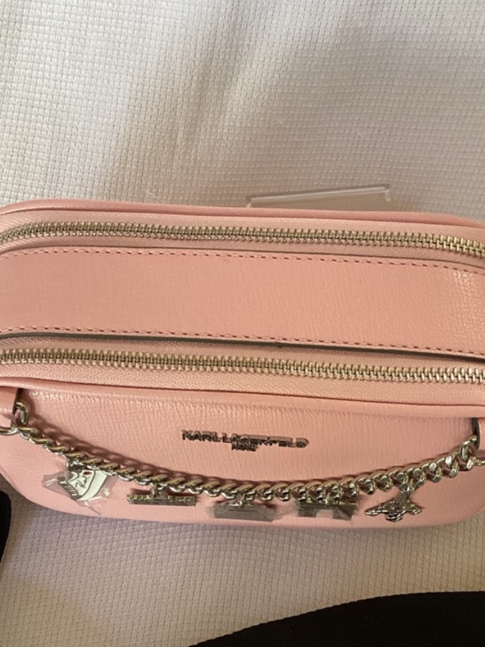 Karl Lagerfeld Pink Crossbody Bag - Picture 3 of 16